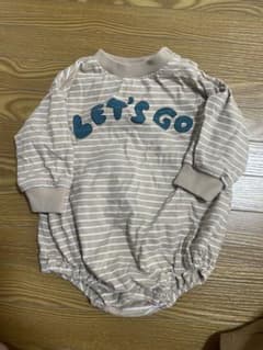 ストライプロンパース LET'S GO 70cmのサムネイル