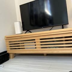 木製テレビ台 ローボード 収納付きのサムネイル