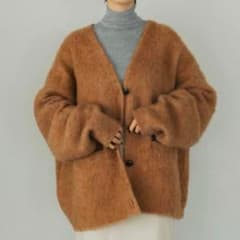 Knuth marf カーディガン　ニット　オレンジのサムネイル