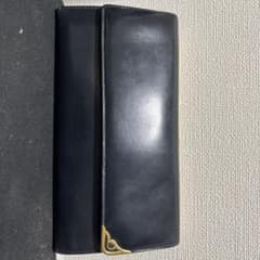 Cartier 長財布 ブラック レザー ゴールド金具のサムネイル