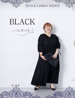 SMILE LAND x KEIKO 원피스 반소매 블랙 LL