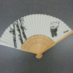 東京ガス　火ぐまのパッチョ　扇子(中古)のサムネイル