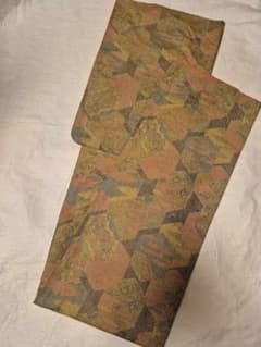 紬 着物 幾何学模様 和装のサムネイル