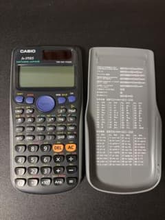 CASIO fx-375ES 関数電卓 本体 カバー付きのサムネイル