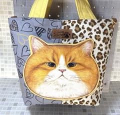 コヤンイサムチョン☆ ハチワレポケットのトートバッグ ハート