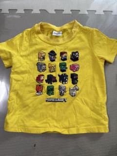 Minecraft キャラクター Tシャツ　100 黄色のサムネイル