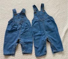【しいちゃんさん専用】90オーバーオール サロペット デニム　ベビー　韓国子供服のサムネイル