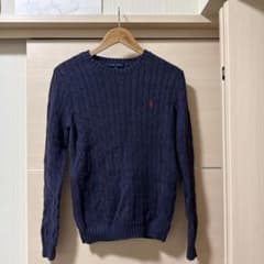 RALPH LAUREN ケーブルニット ネイビー Mのサムネイル