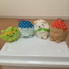 【新品】すみっコぐらし★バンダナマスコット全4種のサムネイル