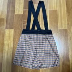 ꙳✧˖極美品꙳✧˖JILLSTUART チェック柄 サロペットショートパンツ Sのサムネイル