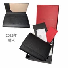 新品◇ボナベンチュラ カードケース 名刺入れ ブラック×エトープ 箱