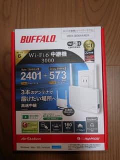 【美品】BUFFALO WEX-3000AX4EA Wi-Fi 6 中継機のサムネイル