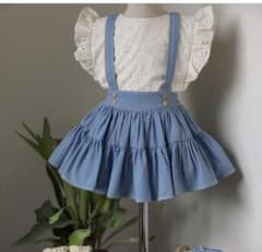 【wonny ribbon】 light denim skirt Sサイズのサムネイル