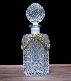 オールド・バカラ 1890年 珍品 丸型 ブロンズ装飾 ディアマンビゾー