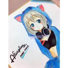 BanG Dream! 青葉モカ/色紙 イラストのサムネイル