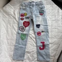 SISTER JENNI キッズ デニムパンツ ワッペン　130のサムネイル