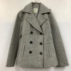 KUMIKYOKU 2-way Long Coat Pea Coat Gray