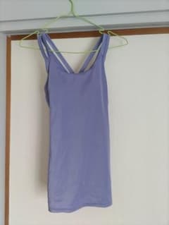 薄紫 クロスストラップ ヨガウェアのサムネイル