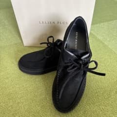 【未使用品】LELIEN PLUS ブラック スエード 厚底　シューズのサムネイル