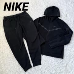 廃盤✨】NIKE ナイキ テックフリース セットアップ 黒 上下XL