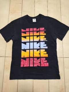 NIKE ゴツナイキ グラデーション Tシャツ S 黒オレンジタグのサムネイル