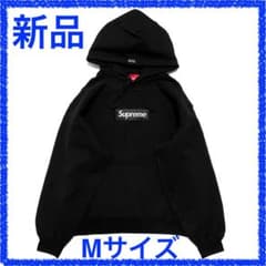 シュプリームボックスロゴプルオーバーパーカーM ブラック se1206r 