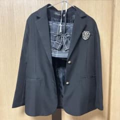 なんちゃって制服・ブラックブレザー・ チェックスカート・リボンのサムネイル