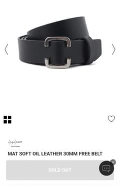 MAT SOFT OIL LEATHER 30MM FREE BELTのサムネイル