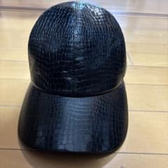 ブラック クロコダイル風キャップのサムネイル