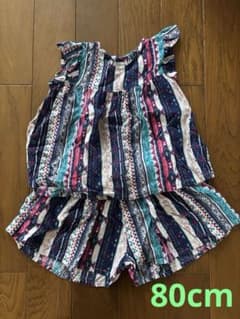 バースデイ ベビー ノースリーブ ショートパンツ 上下セット 女の子 80cmのサムネイル
