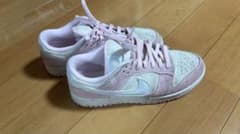 NIKE Dunk Low ピンク ホワイト スニーカーのサムネイル