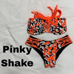 PINKYSHAKE ピンキーシェイク レオパード リバーシブル バンドゥ 水着のサムネイル