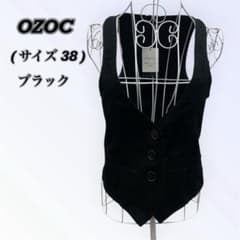 〔OZOC〕ベスト ブラック 38サイズ レディース シンプル