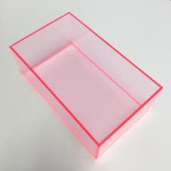 アクリルBOX ピンク W206×H80×D121 - メルカリ