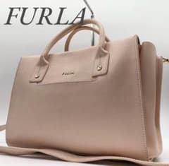 フルラ ショルダーバッグ リンダ 2way レザー ピンクベージュ - メルカリ