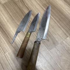 会津　出刃包丁　3本　重道　古い包丁 会津 出刃包丁 3本 重道 古い包丁 - メルカリ