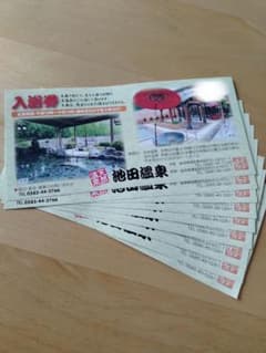 池田温泉 　無料入浴券 9枚のサムネイル