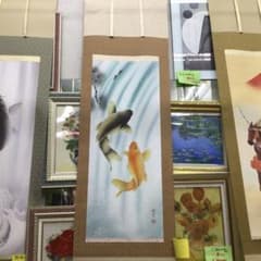 金魚と鯉の掛軸 金魚と鯉の掛軸 - メルカリ