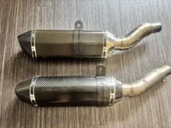 メーカー不明。Z1000スリップオンマフラー 左右セット - メルカリ