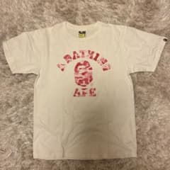 A BATHING APE カモフラロゴ Tシャツ ホワイト Sのサムネイル