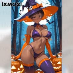 XM02 할로윈 마녀 AI 일러스트