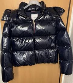 TOMMY HILFIGER エナメル ダウンジャケット M ネイビー - メルカリ