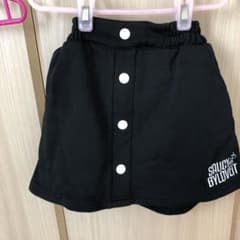 BYLOVETT 黒 スカート ボタン付き　裏起毛のサムネイル