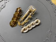 ヘアクリップ　３点のサムネイル