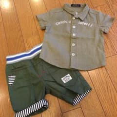 【美品】カーキが好きなママへ☆サイズ80セットのサムネイル