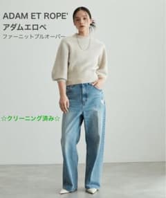 【美品】アダムエロペ ファーニットプルオーバー