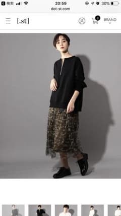 PAGEBOY ハーフジップトップスのサムネイル