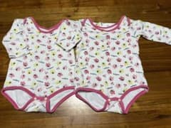 バンビ チェリー ロンパース キルト キルティング 肌着 下着 双子 セットのサムネイル