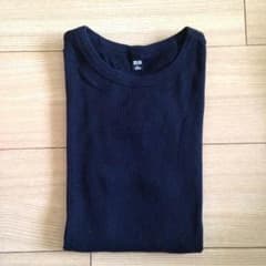 リブクルーネックＴ♡UNIQLO♡Ｌのサムネイル