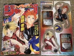 未読品★ハイキュー!!ジャンプ ゴミ捨て場の決戦 特典しおり&もふもふシール付のサムネイル